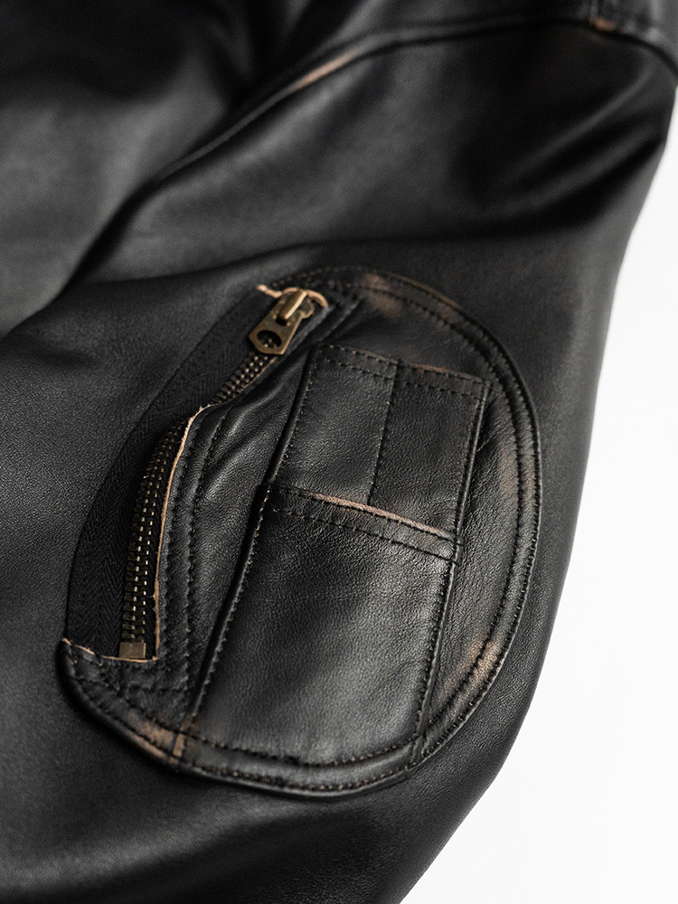 French Pilot Leather Jacket