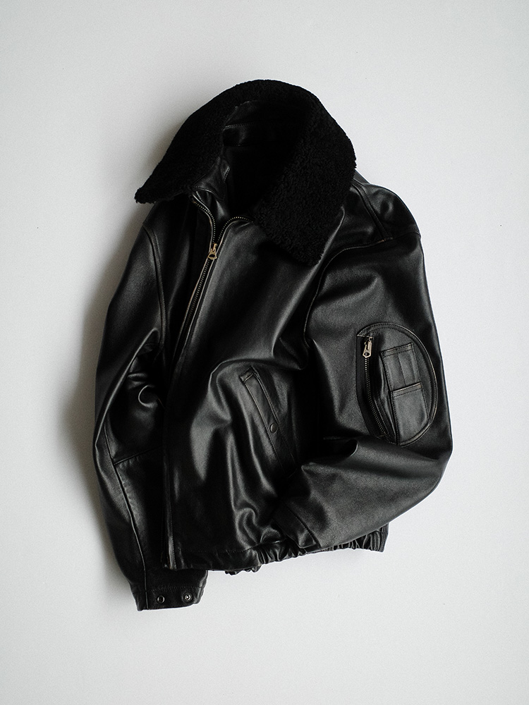 French Pilot Leather Jacket