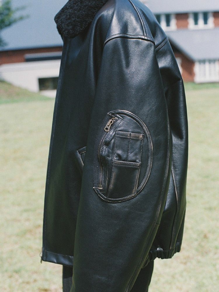 French Pilot Leather Jacket