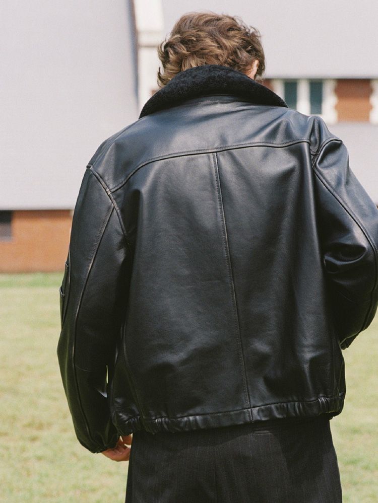 French Pilot Leather Jacket