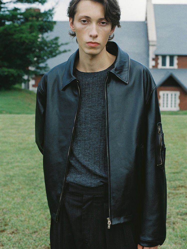 French Pilot Leather Jacket