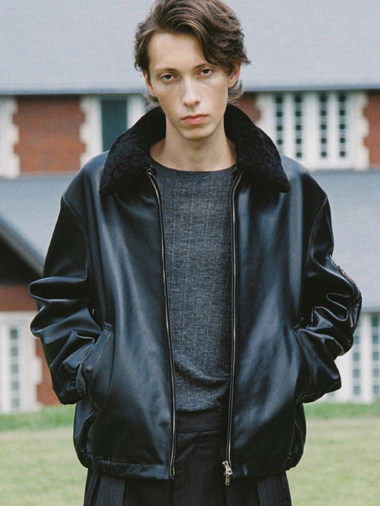 French Pilot Leather Jacket