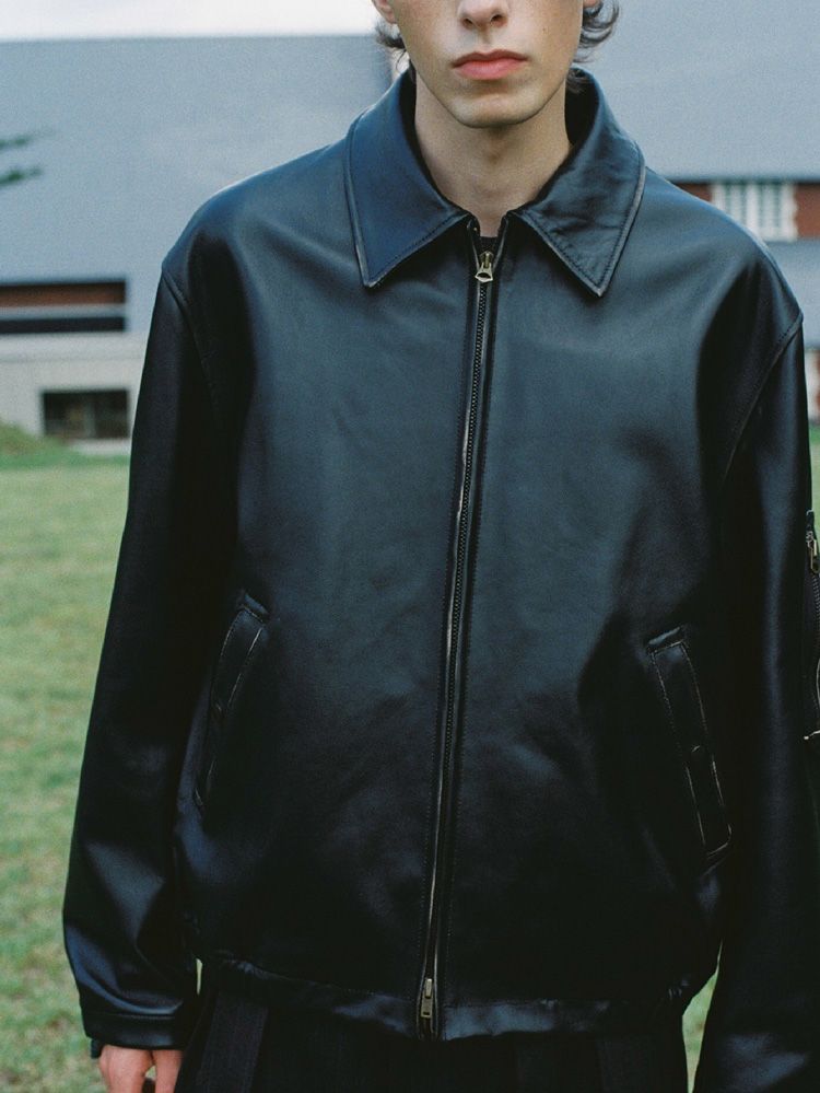 French Pilot Leather Jacket