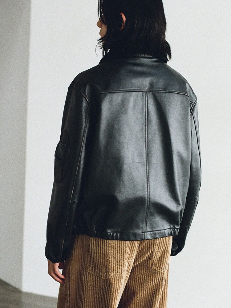 French Pilot Leather Jacket