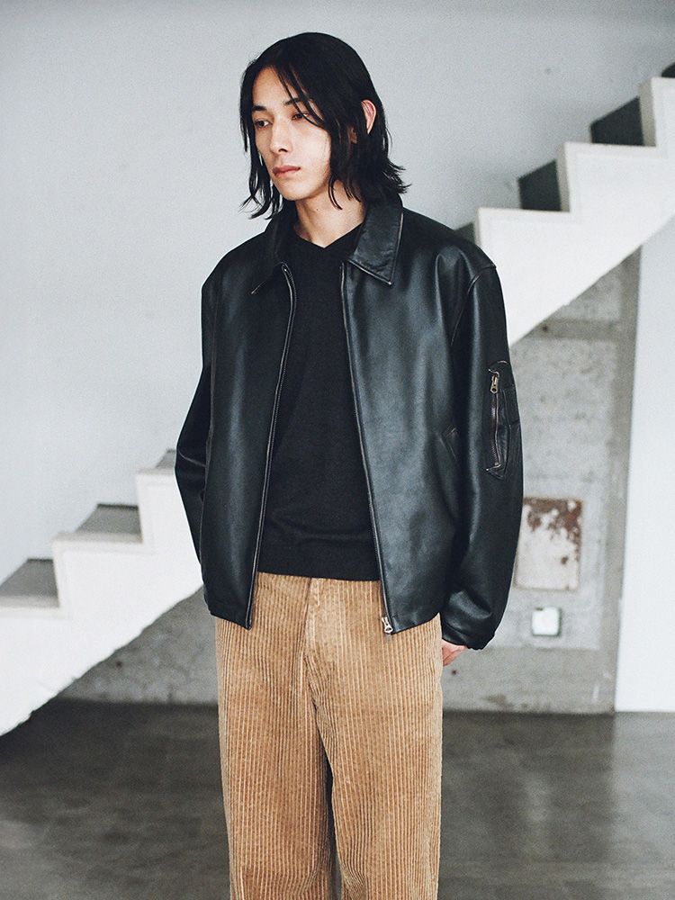 French Pilot Leather Jacket