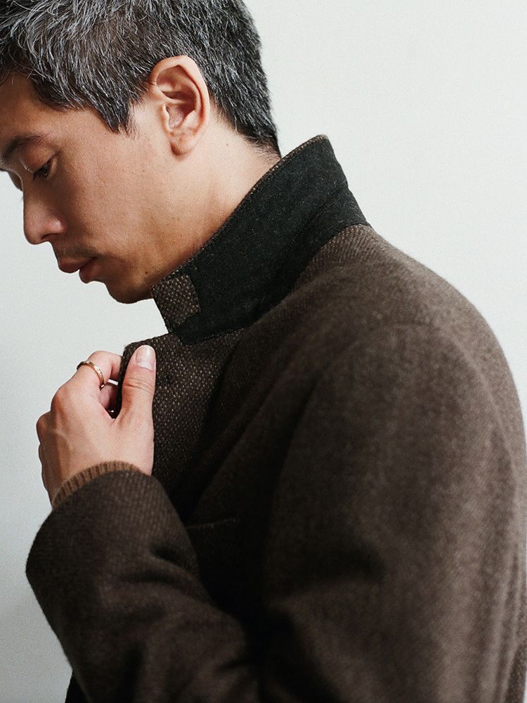 Alpaca Tweed Tailored Jacket