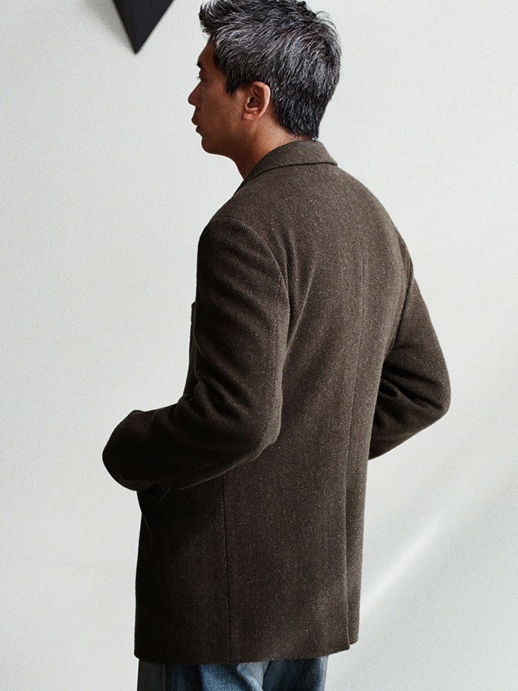 Alpaca Tweed Tailored Jacket