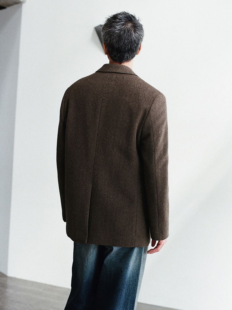 Alpaca Tweed Tailored Jacket