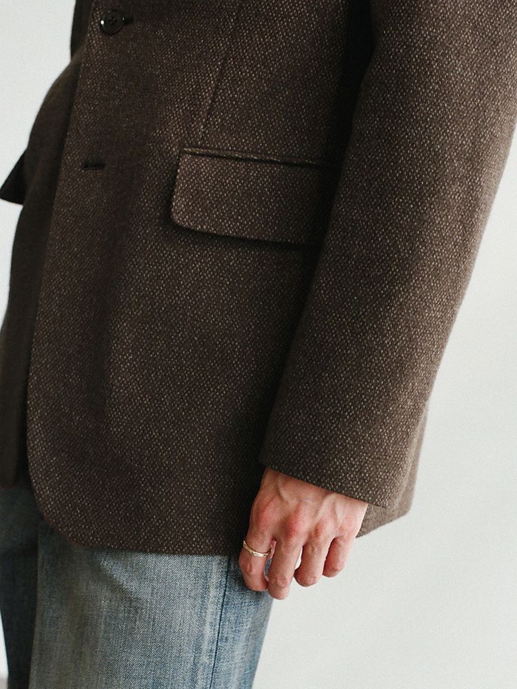 Alpaca Tweed Tailored Jacket