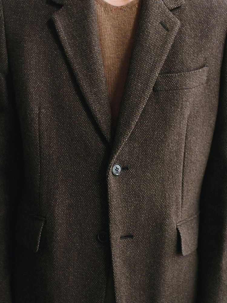 Alpaca Tweed Tailored Jacket