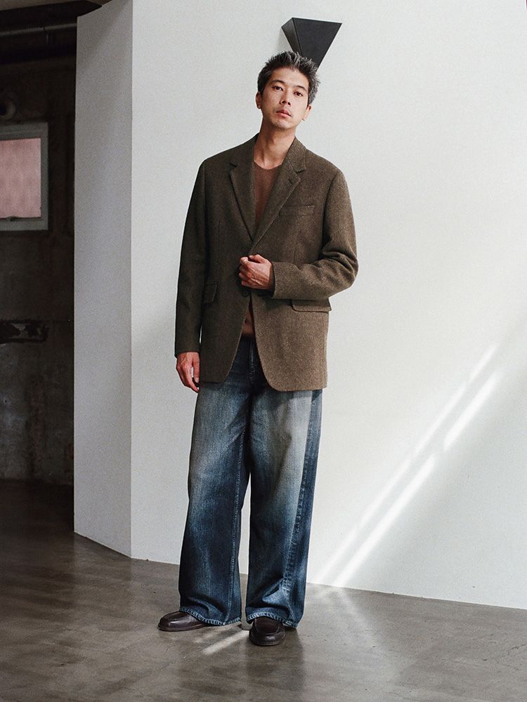 Alpaca Tweed Tailored Jacket