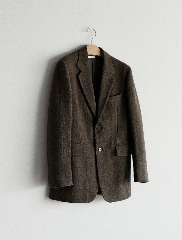 Alpaca Tweed Tailored Jacket