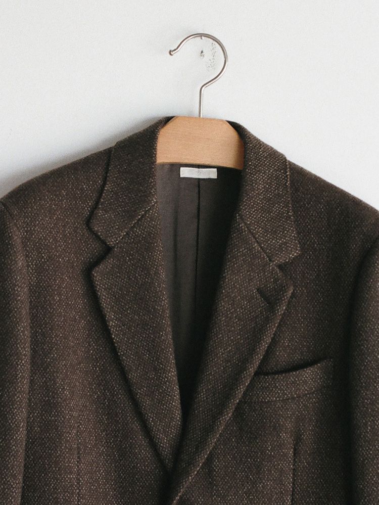 Alpaca Tweed Tailored Jacket
