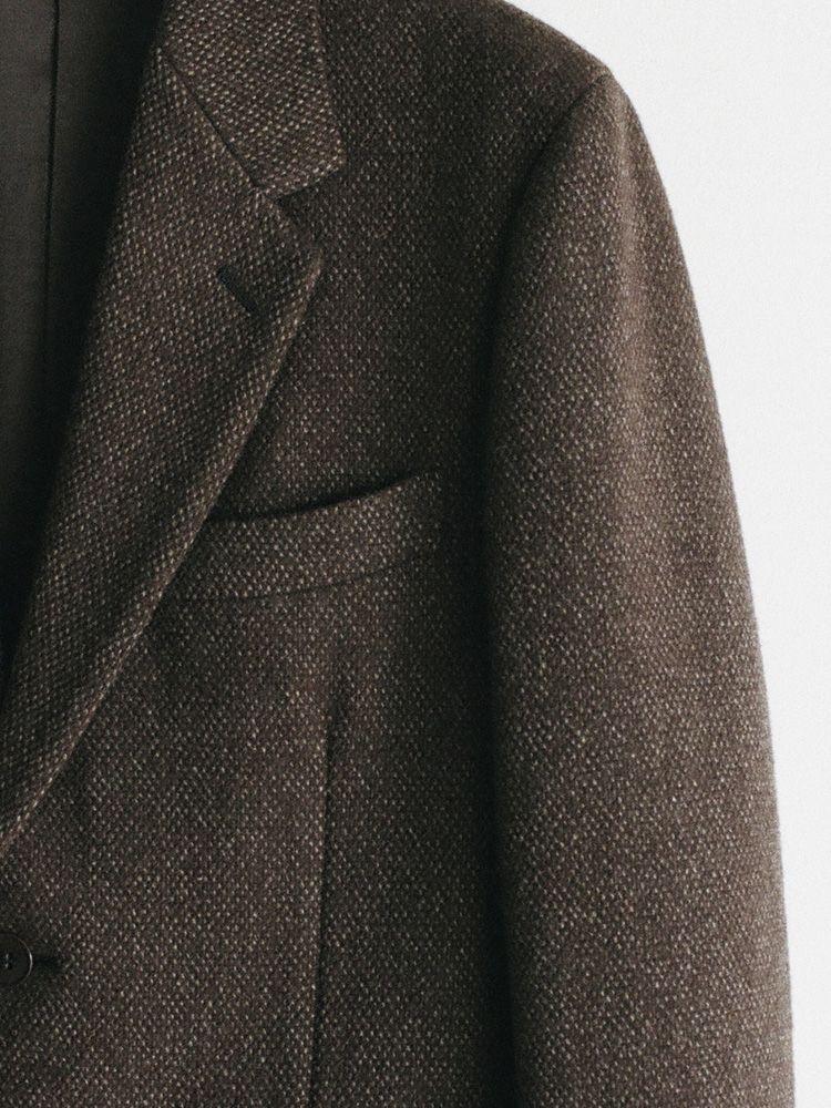 Alpaca Tweed Tailored Jacket