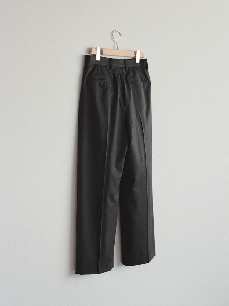 Wool Chalk Stripe Slacks