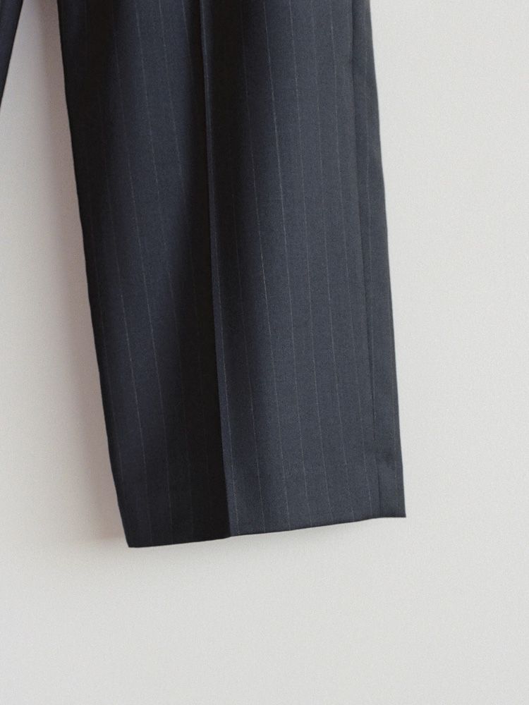 Wool Chalk Stripe Slacks