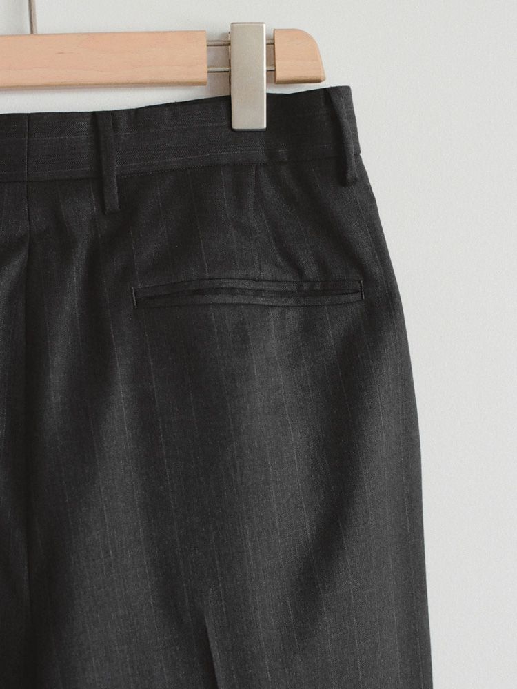 Wool Chalk Stripe Slacks