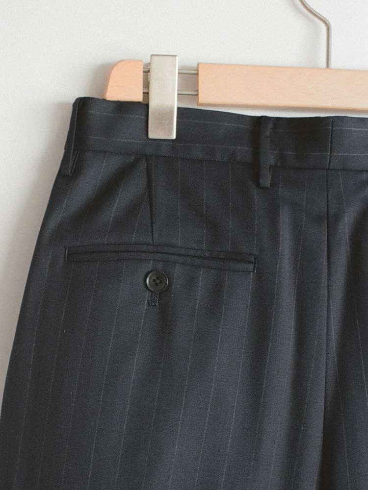 Wool Chalk Stripe Slacks