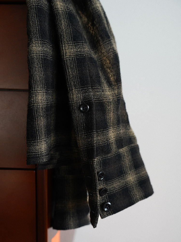 Wool Plaid Western Shirt