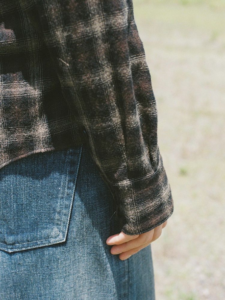 Wool Plaid Western Shirt