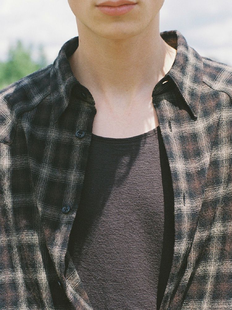 Wool Plaid Western Shirt