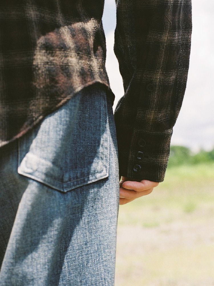 Wool Plaid Western Shirt