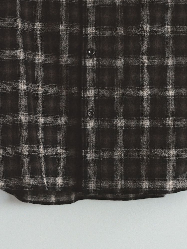 Wool Plaid Western Shirt