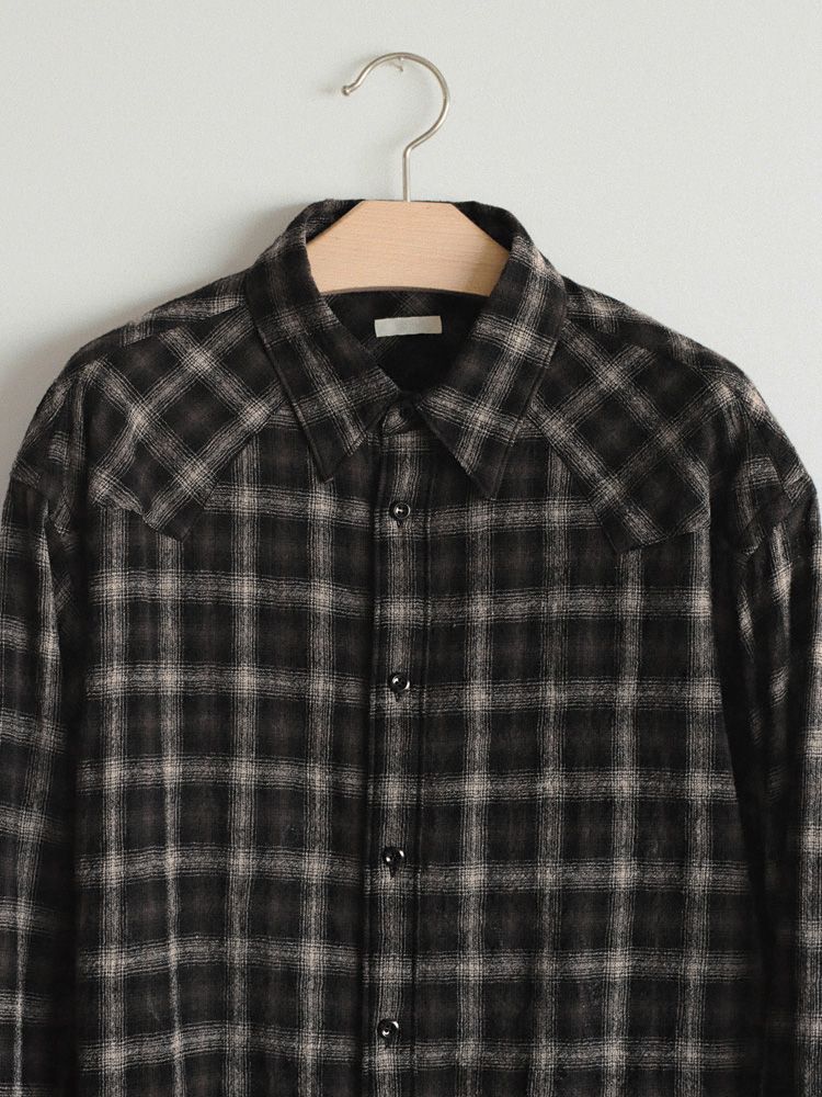 Wool Plaid Western Shirt
