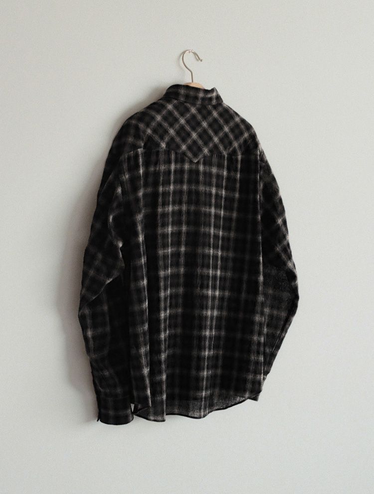 Wool Plaid Western Shirt