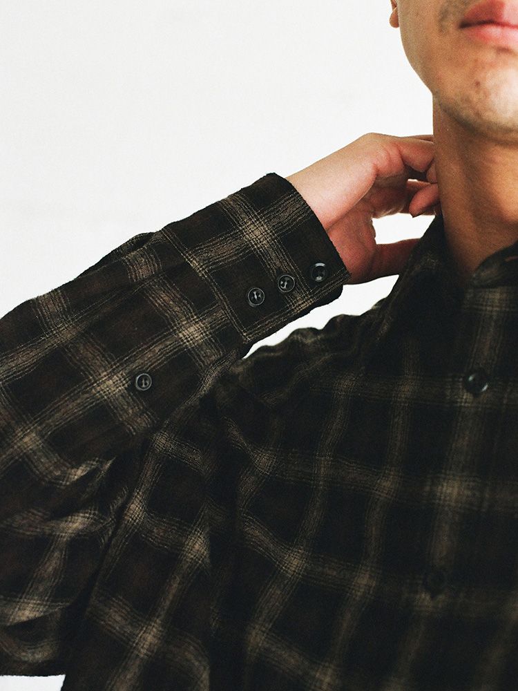 Wool Plaid Western Shirt