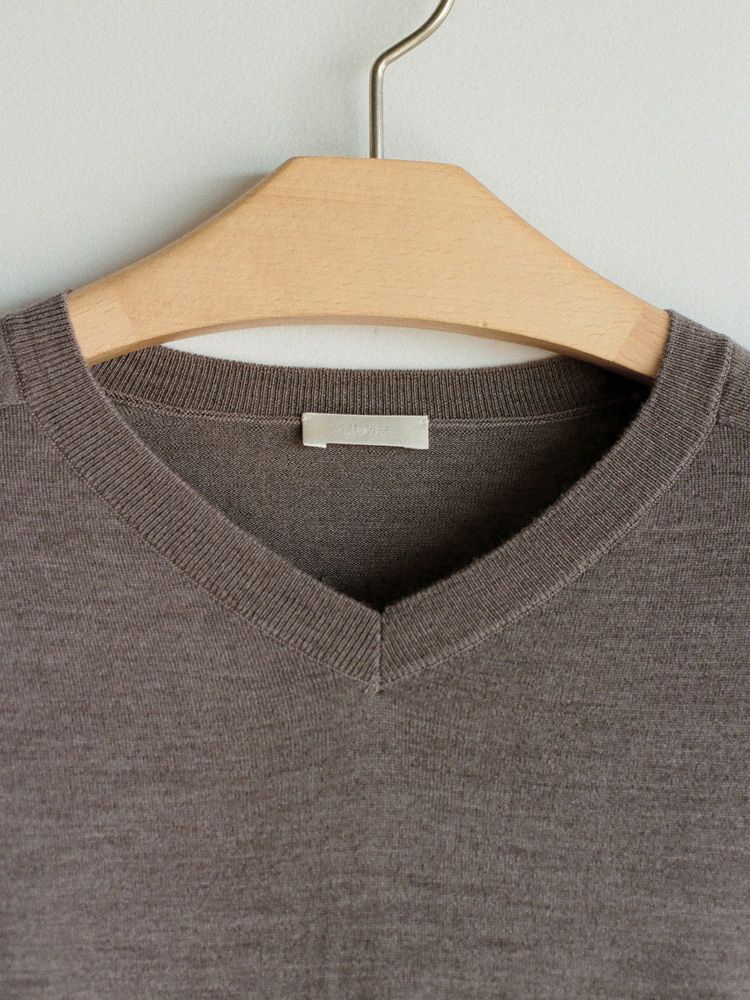 W/Si/Ca 18G V Neck Knit