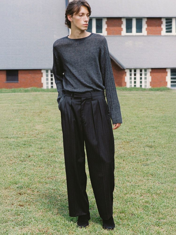 Alpaca Uneven Rib Knit