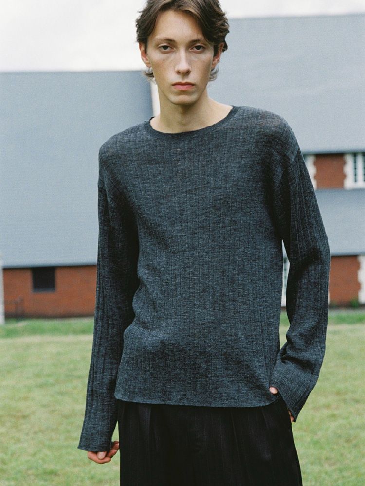 Alpaca Uneven Rib Knit