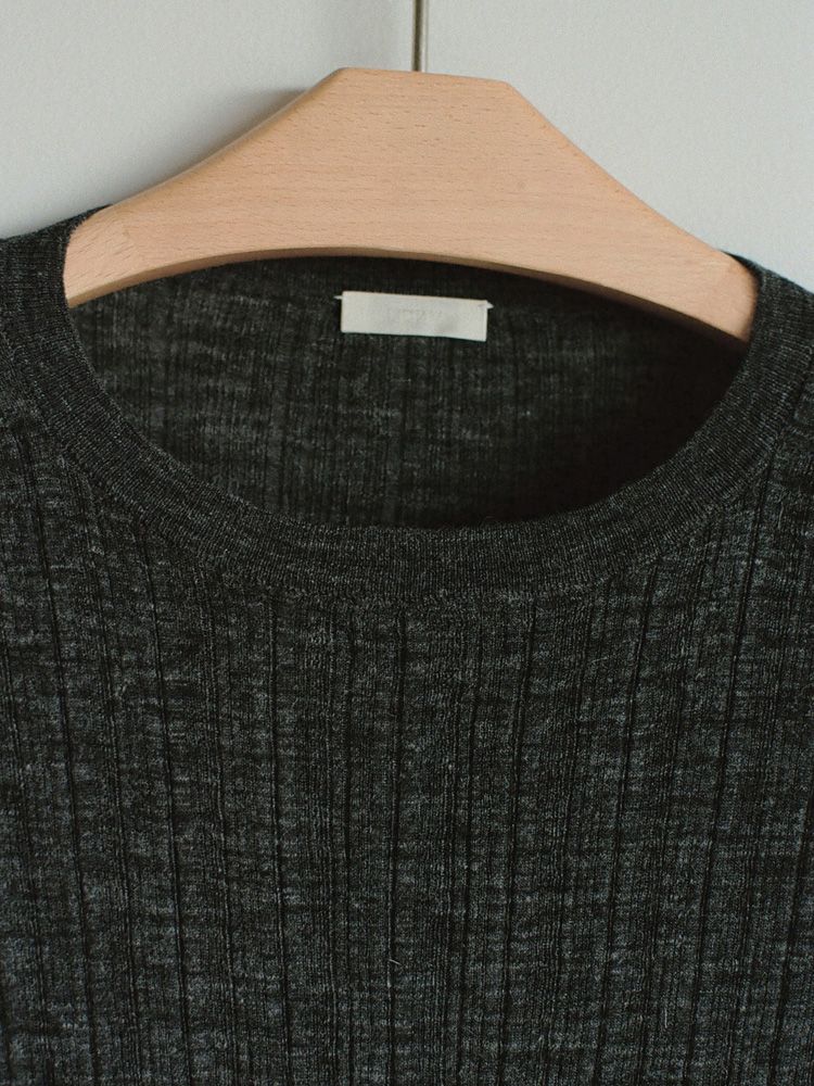 Alpaca Uneven Rib Knit