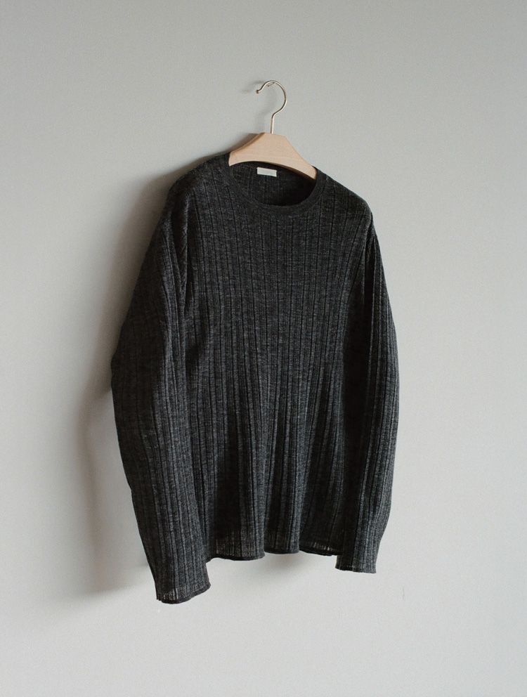 Alpaca Uneven Rib Knit