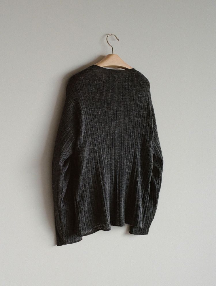 Alpaca Uneven Rib Knit