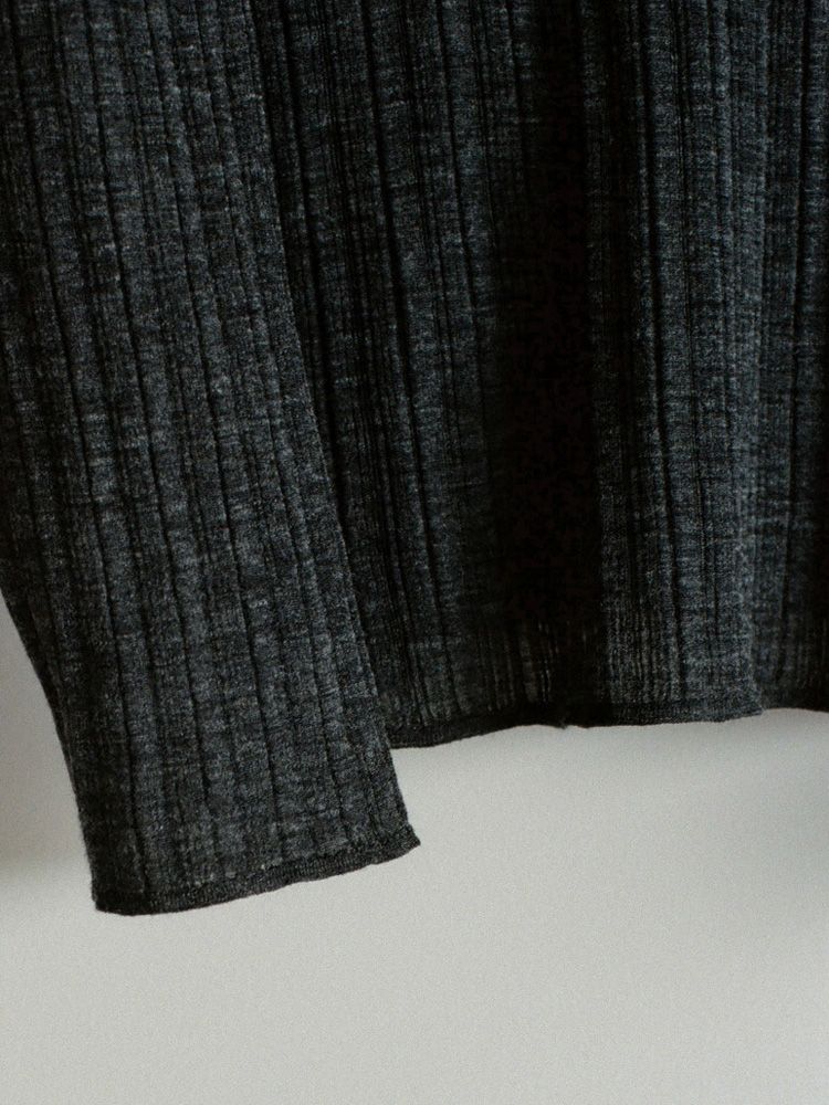 Alpaca Uneven Rib Knit