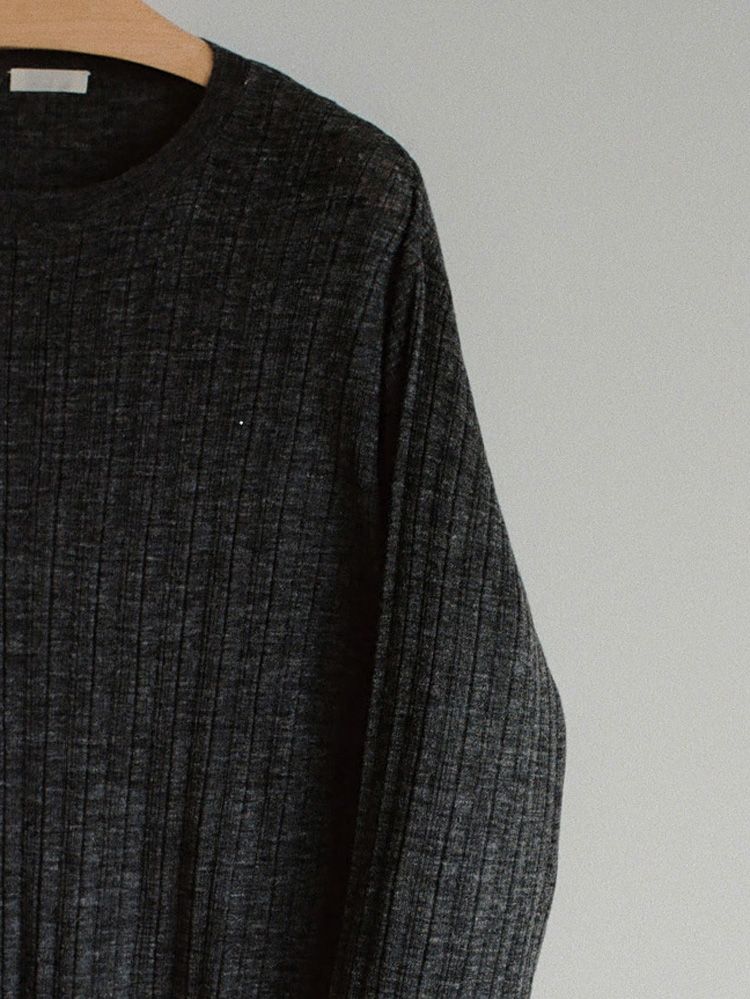 Alpaca Uneven Rib Knit