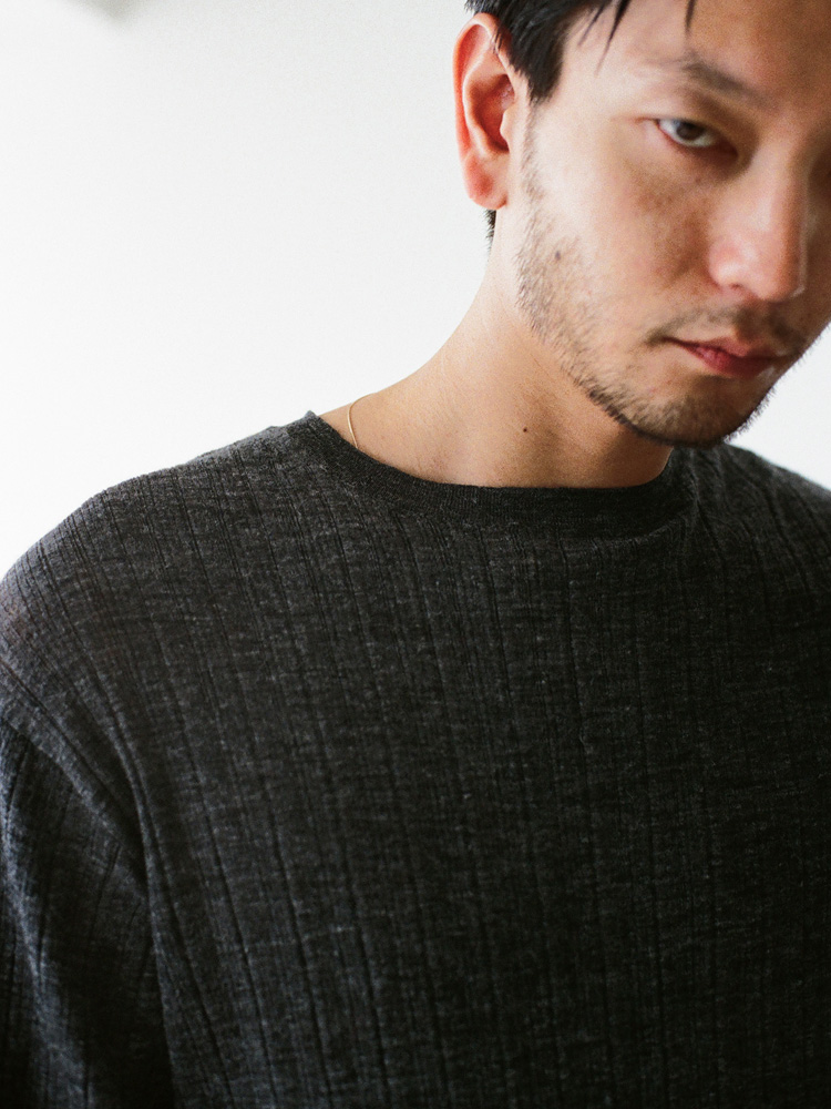 Alpaca Uneven Rib Knit