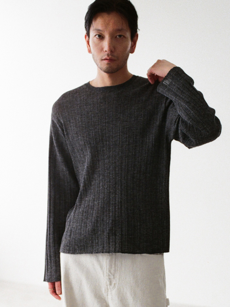 Alpaca Uneven Rib Knit