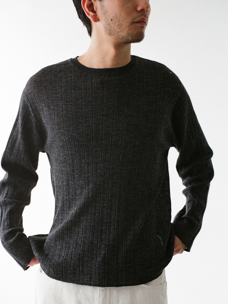 Alpaca Uneven Rib Knit