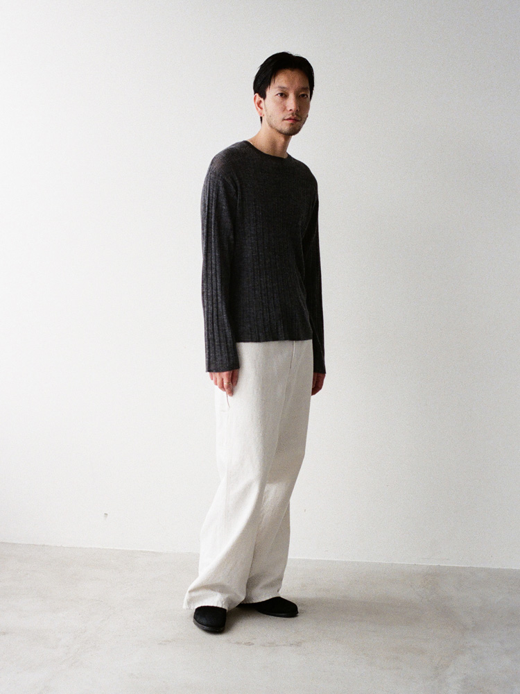 Alpaca Uneven Rib Knit