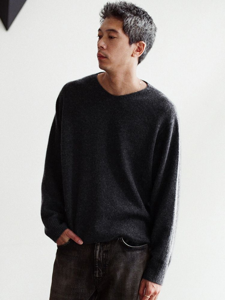 Cashmere Slouch V-neck