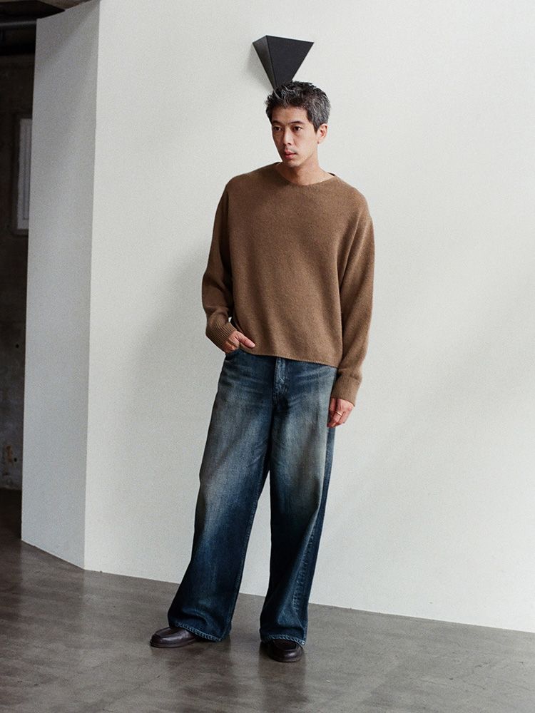 Cashmere Slouch V-neck