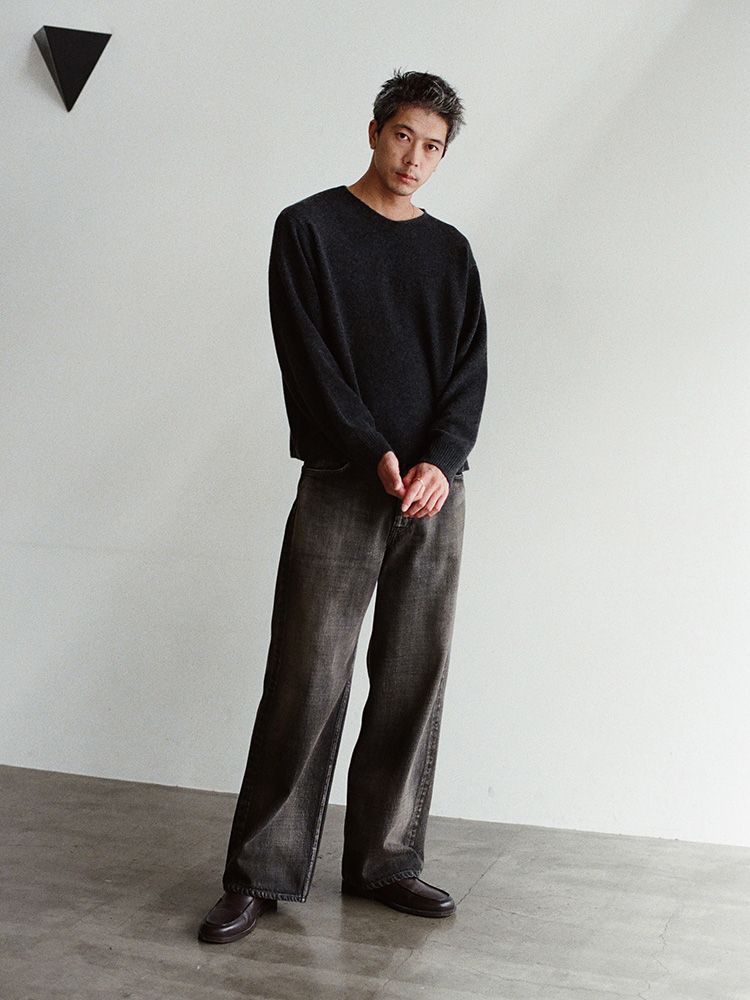 Cashmere Slouch V-neck