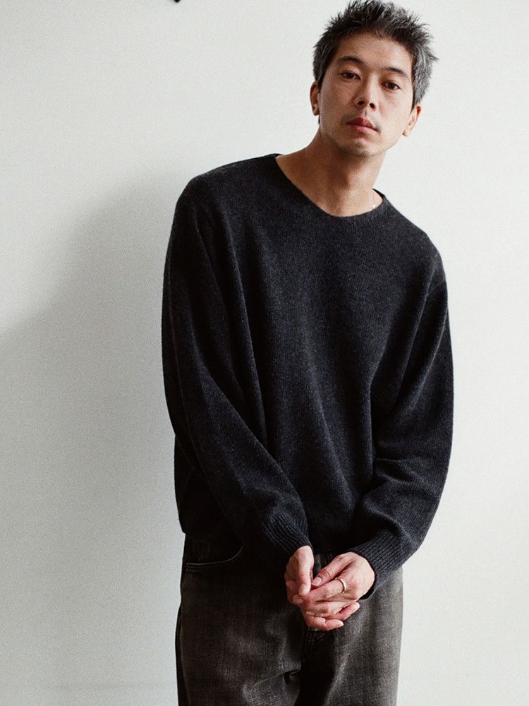 Cashmere Slouch V-neck