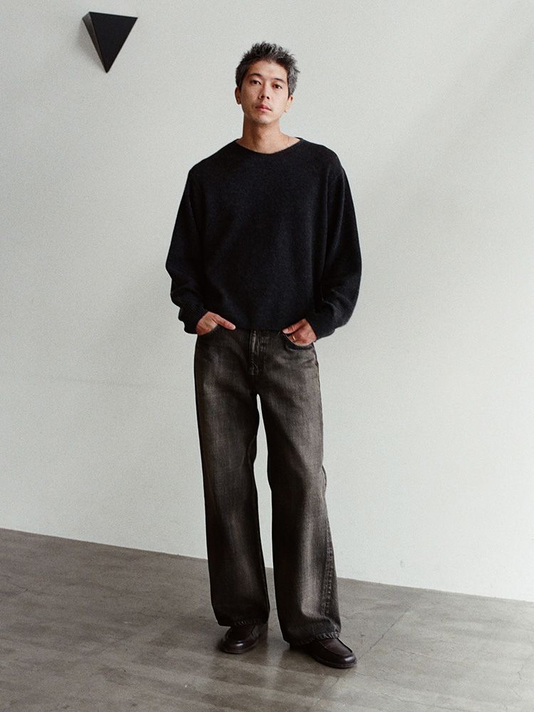 Cashmere Slouch V-neck