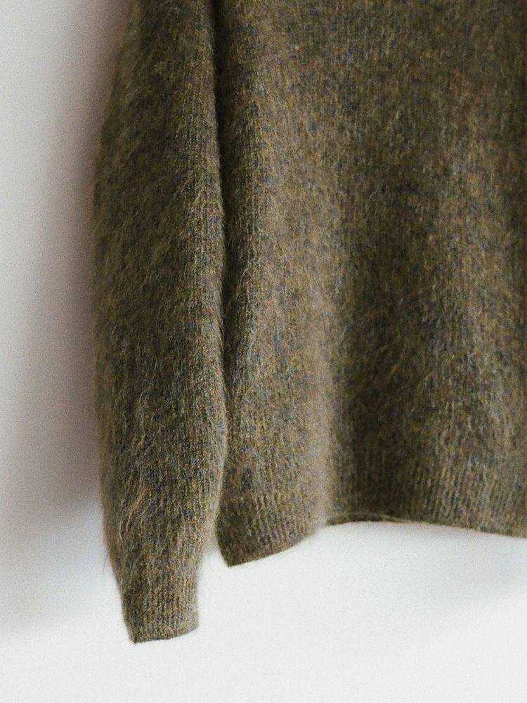 Kid Mohair Knit Polo