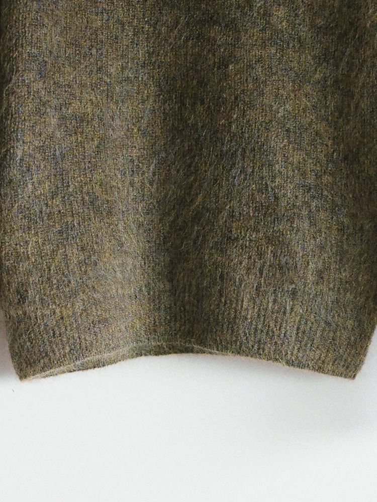 Kid Mohair Knit Polo