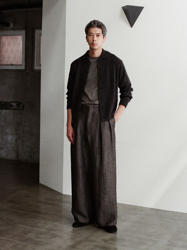 Wool Linen Baggy Slacks